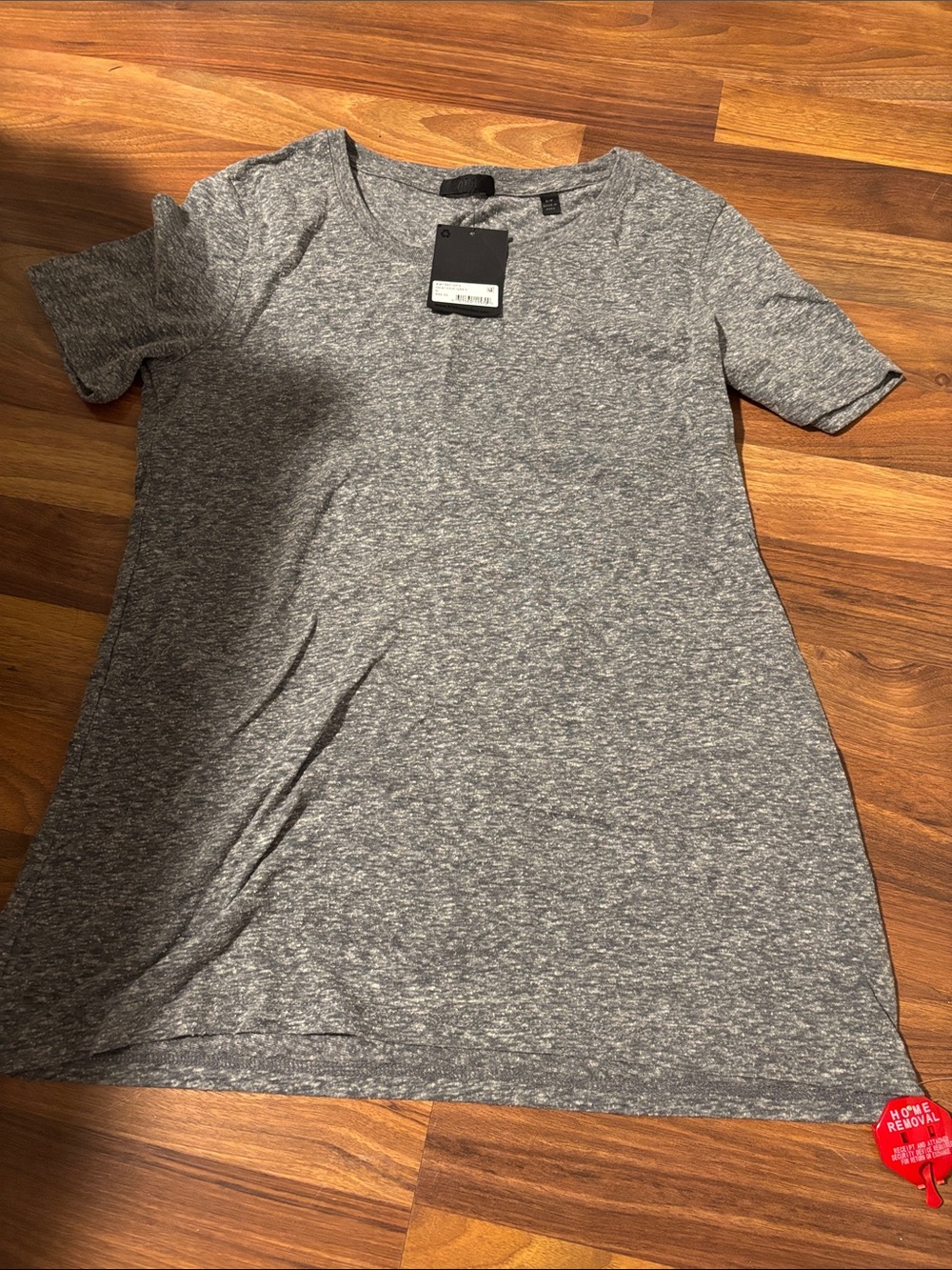 NWT ATM Anthony Thomas Melillo Heather Grey Short Sleeve Shirt | Small